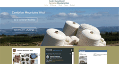 Desktop Screenshot of cambrianmountainswool.org